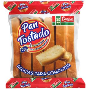 Pan tostado Castipan 6 unidades