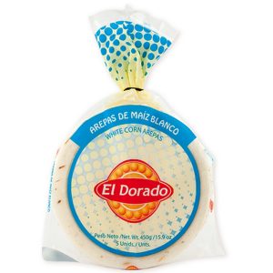 Arepa Congelada de Maíz Blanco El Dorado