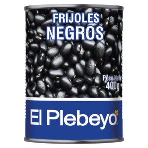 Frijol Negro en lata El Plebeyo